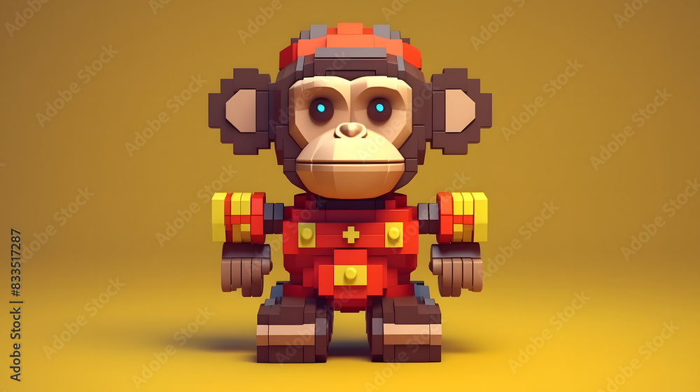 Chimpanzee Toy Robot 3d Chimpanzee Toy Robot 3d
