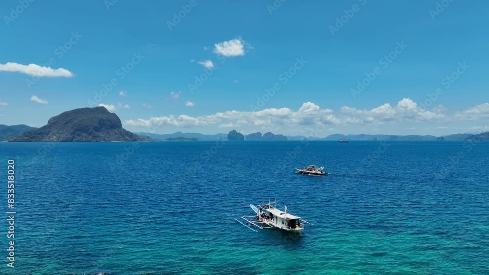 Coron, Palawan, Philippines, aerial view of beautiful lagoons and limestone cliffs. Coron, Palawan, Philippines, aerial view of beautiful lagoons and limestone cliffs.
