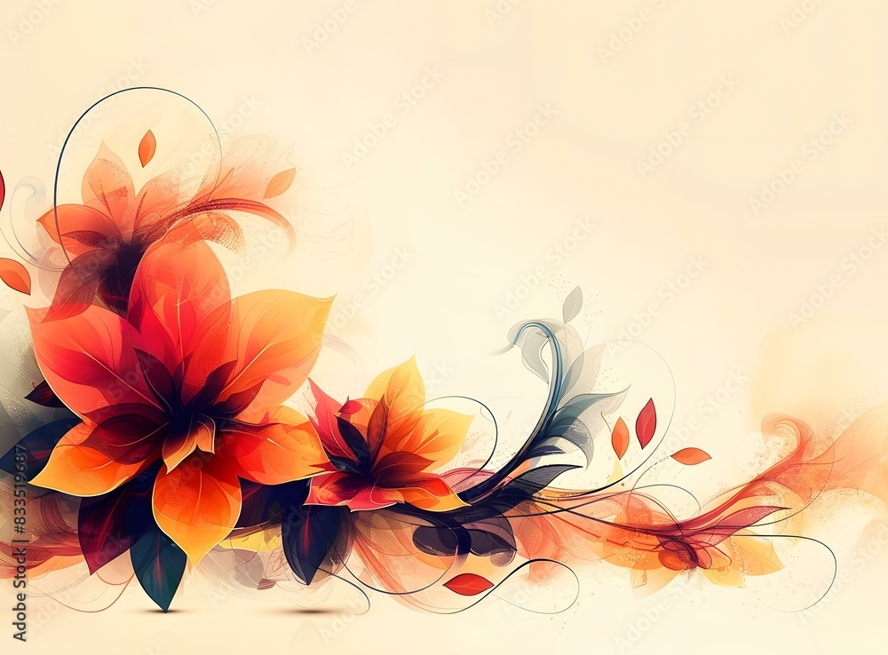 Abstract floral background Abstract floral background