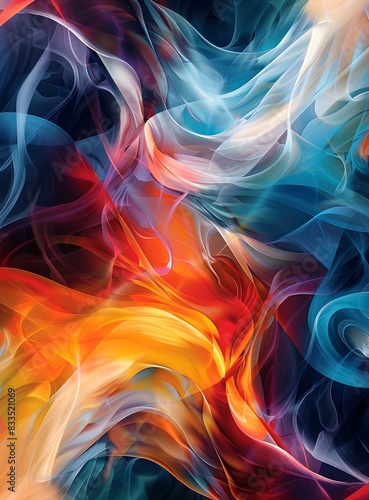 Wallpaper Mural Colorful Flames Torontodigital.ca