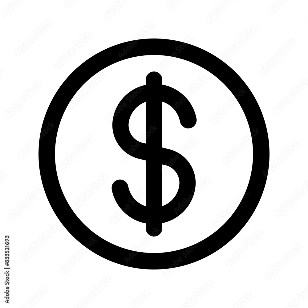dollar line icon dollar line icon