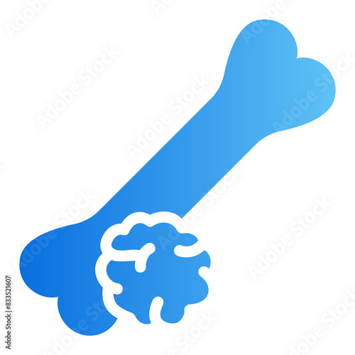 bone cancer gradient icon