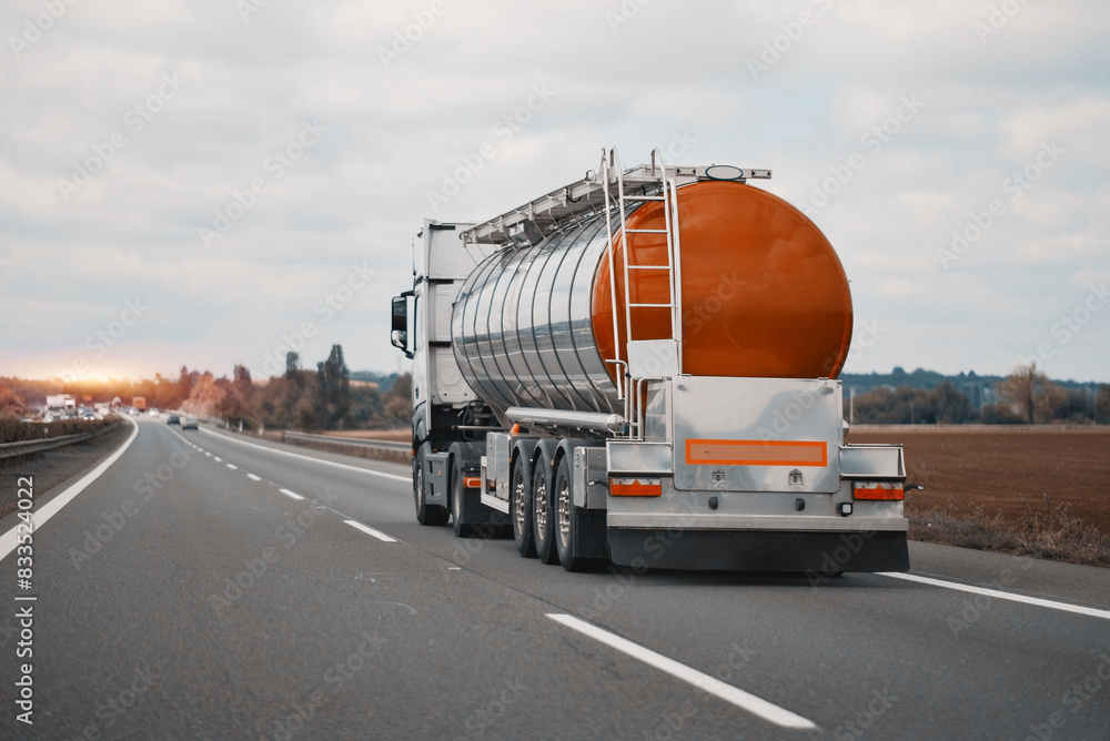 Petrol Sustainable Aviation Fuel Truck Transporter Hauling Oil And Gas ...