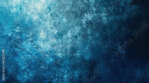 Abstract Blue Textured Background with Artistic Brush Strokes