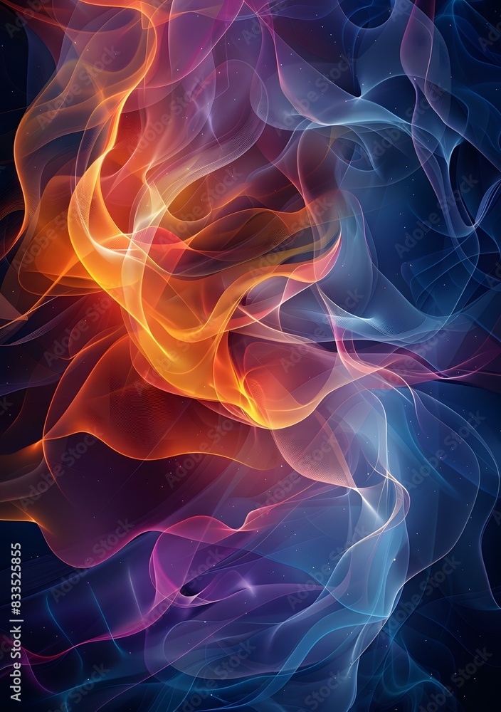 Fototapeta premium Colorful Flames