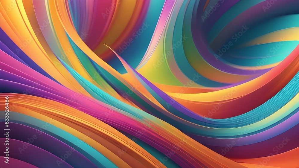 Abstract curved lines, light background design, 3d render Abstract curved lines, light background design, 3d render