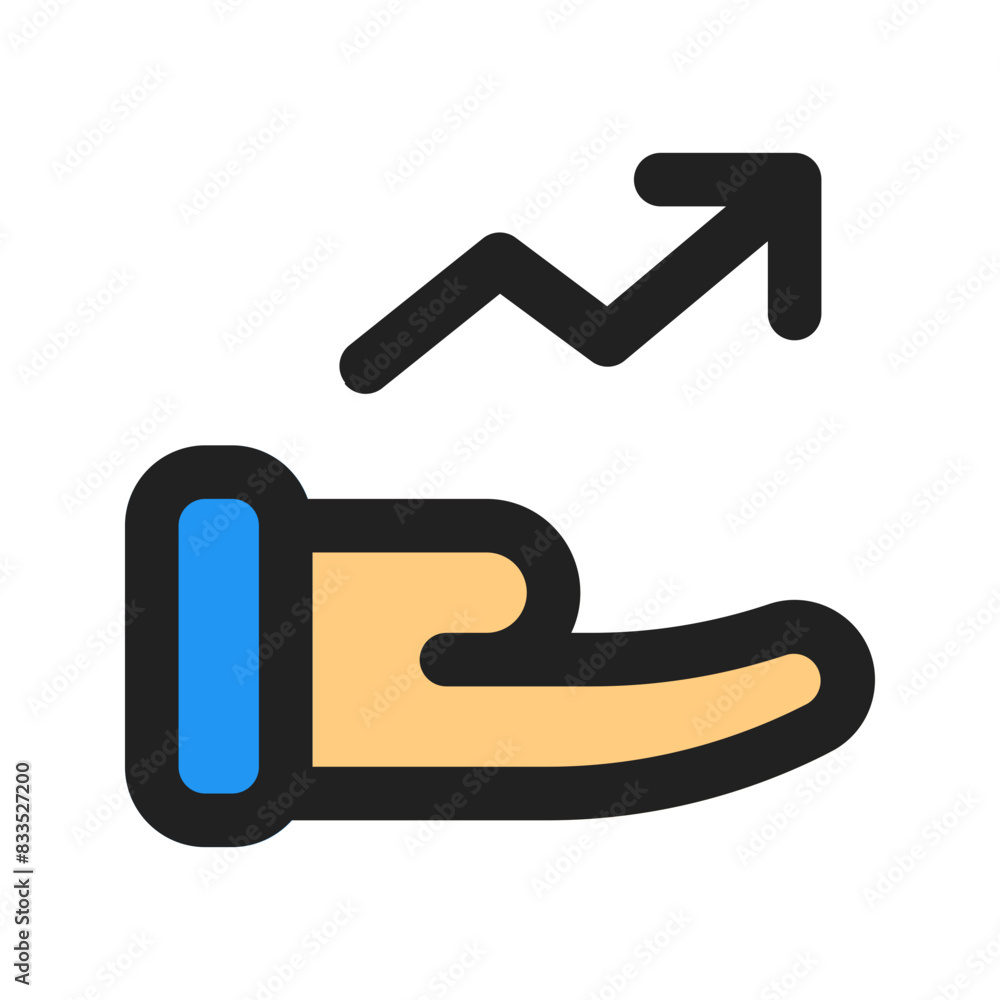 investment line color icon investment line color icon