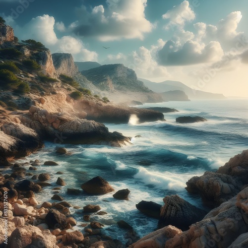 bord de mer rocheuse de la côte méditerranéenne par beautiful pic photo