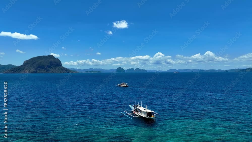 Coron, Palawan, Philippines, aerial view of beautiful lagoons and limestone cliffs Coron, Palawan, Philippines, aerial view of beautiful lagoons and limestone cliffs