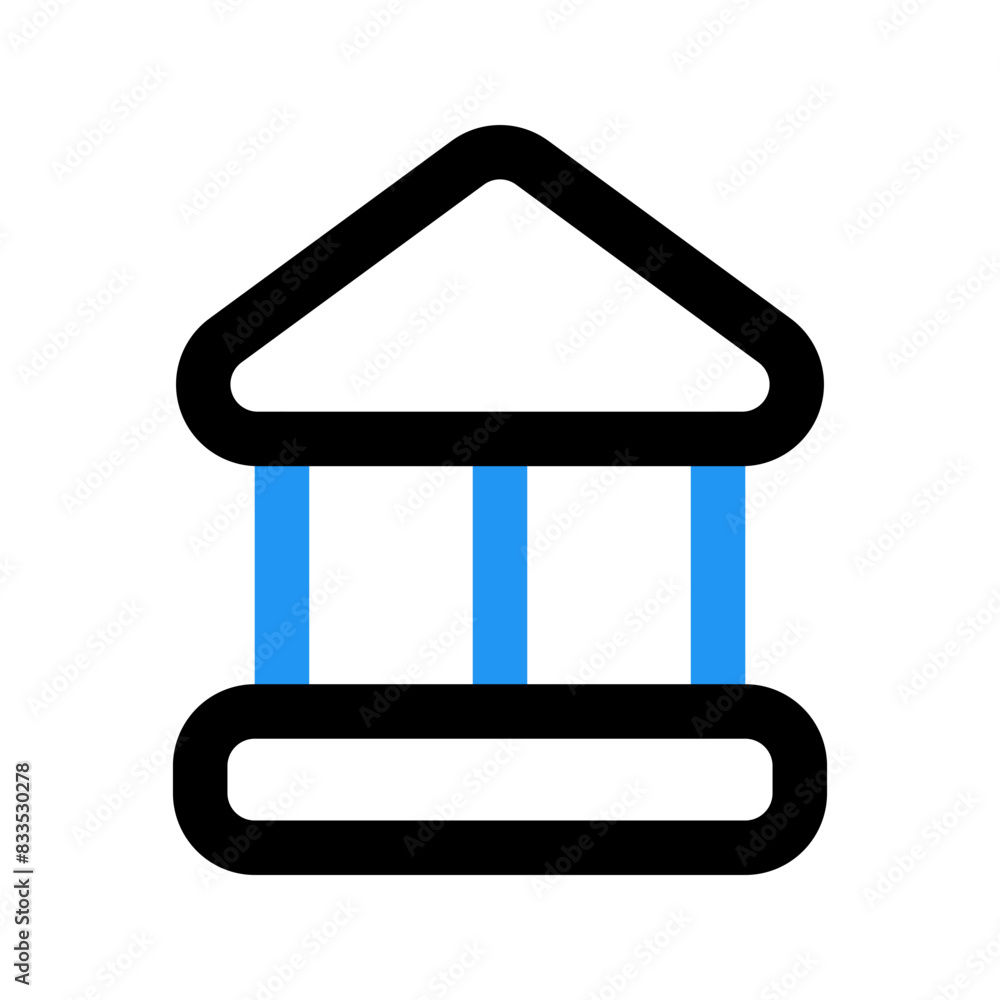 bank line color icon bank line color icon