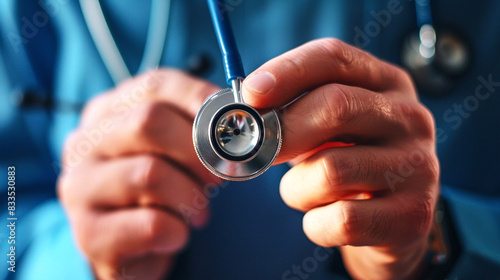 doctor holding stethoscope