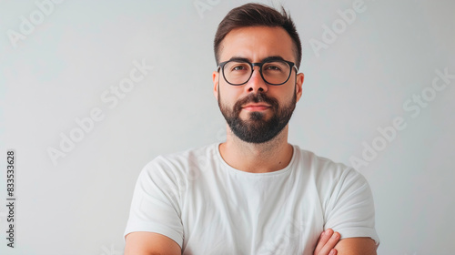 portrait of a person with glasses