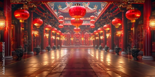Chinese traditional temple architecture photo