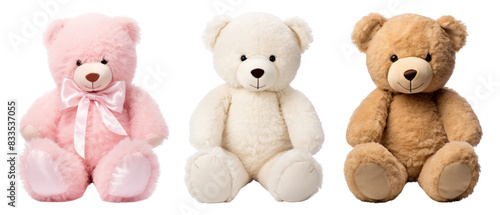 Colorful teddy bear toy set