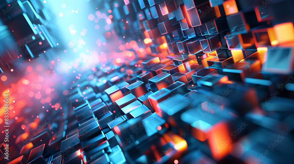 dark abstract cubic digital background dark abstract cubic digital background