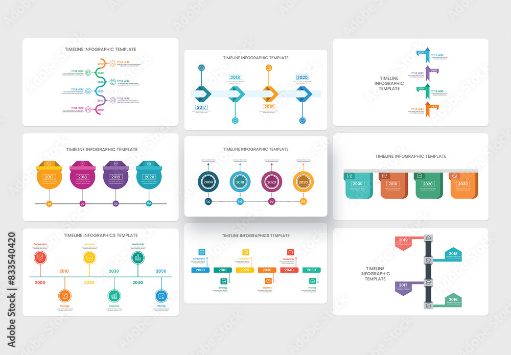Timeline Infographic Layout Stock Template | Adobe Stock