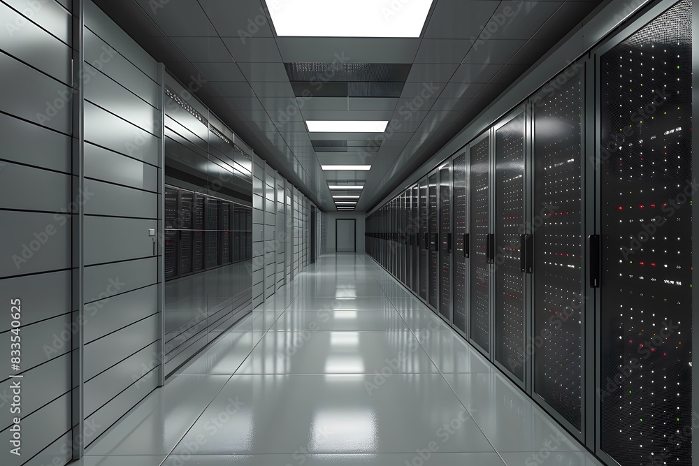 Fototapeta premium futuristic technology server room data center