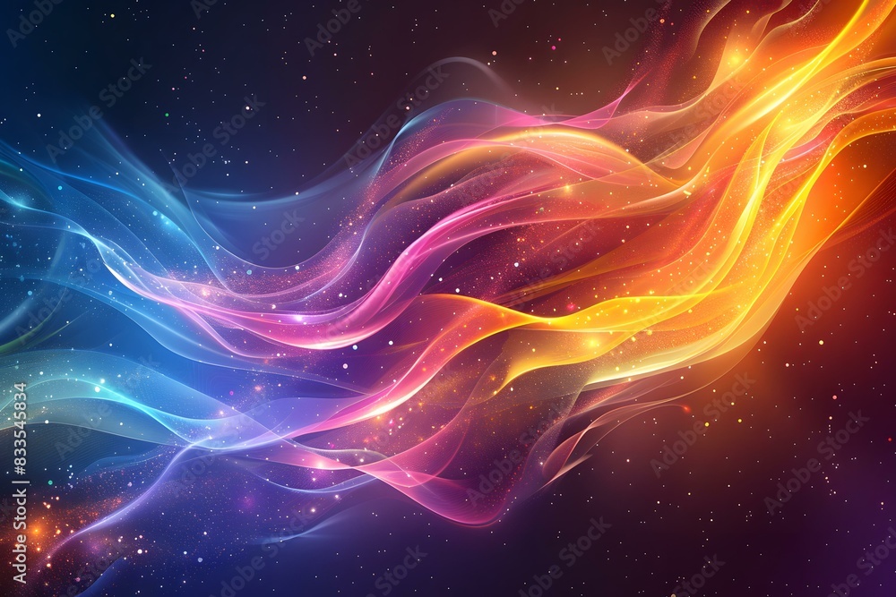 Colorful abstract glowing magic fire flame wave background Colorful abstract glowing magic fire flame wave background