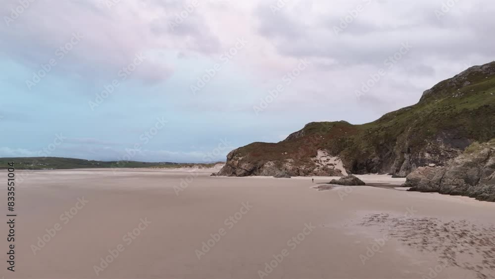 Aerial view of Maghera beach by Ardara, county Donegal, Ireland Aerial view of Maghera beach by Ardara, county Donegal, Ireland