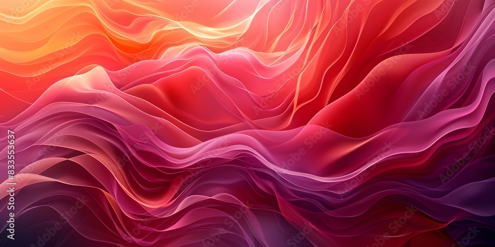 Fototapeta premium Red Waves