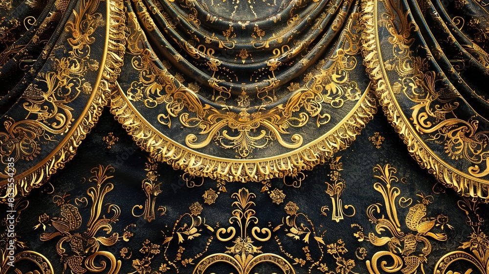 Obraz premium Russian gold wallpaper