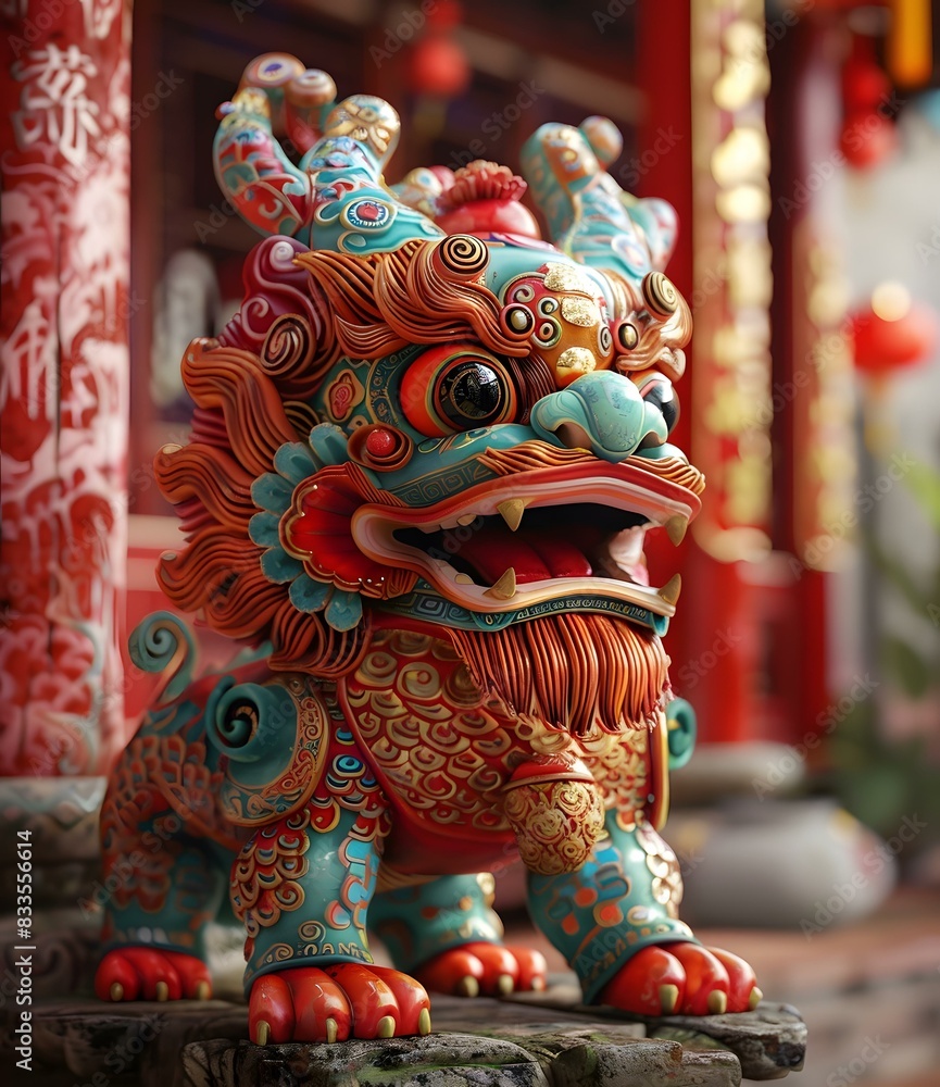 Fototapeta premium Lion Dance