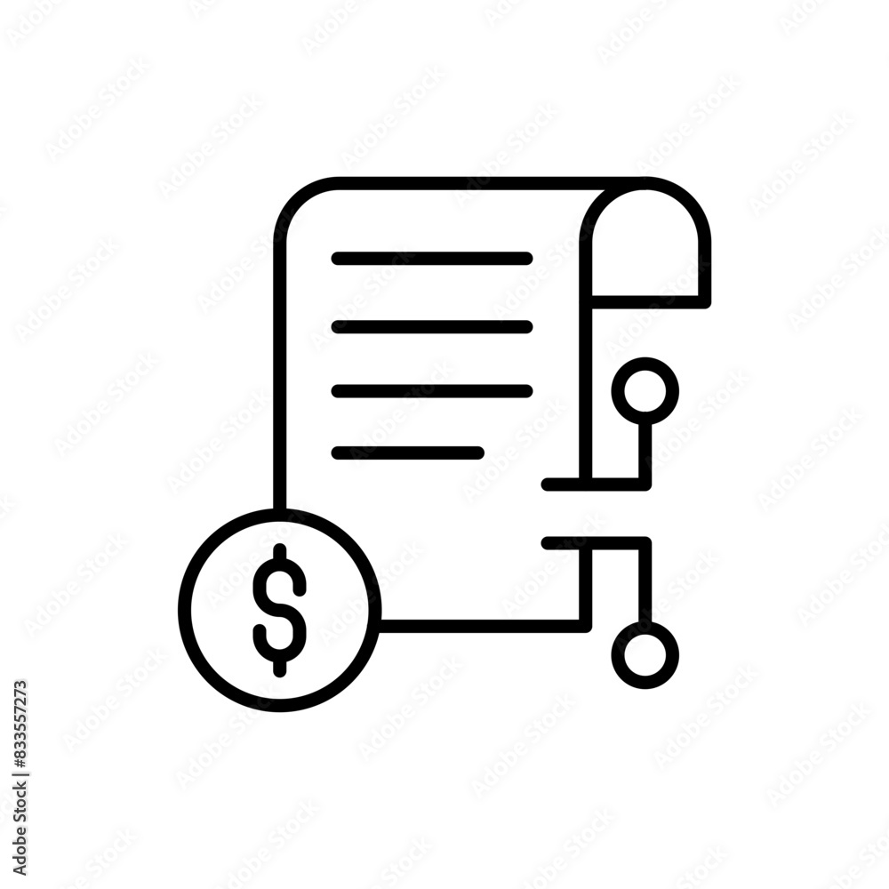 Finance document outline icons, minimalist vector illustration ,simple transparent graphic element .Isolated on white background Finance document outline icons, minimalist vector illustration ,simple transparent graphic element .Isolated on white background