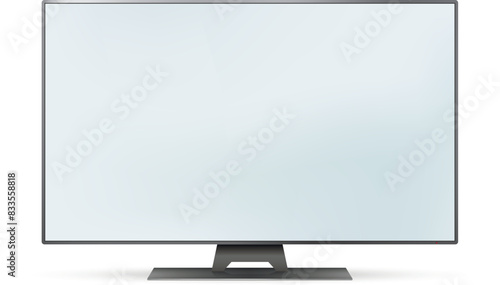 Smart tv mockup. Blank television screen.