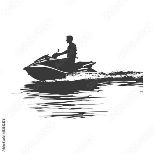 Jet Ski Silhouette: Water Sports, Action, and Aquatic Adventure.