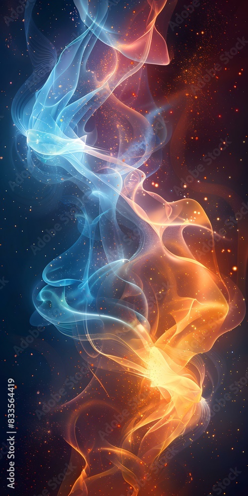 Fire and Ice Abstract Fire and Ice Abstract