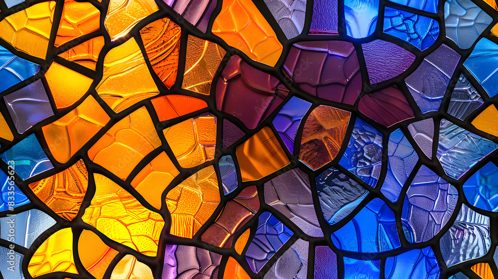 Close-up Stained Glass Window Close-up Stained Glass Window