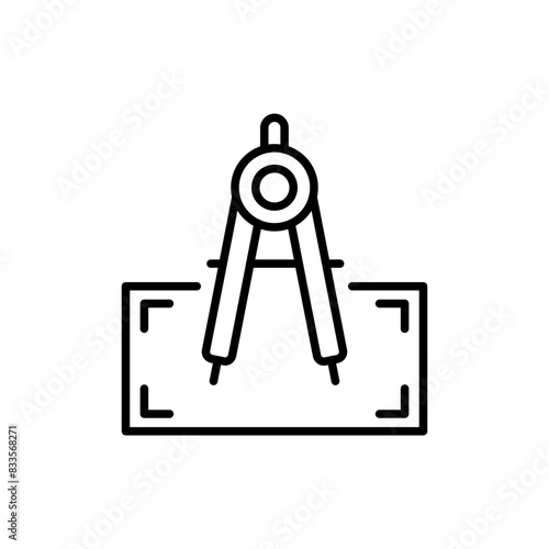 Estimating map outline icons, minimalist vector illustration ,simple transparent graphic element .Isolated on white background