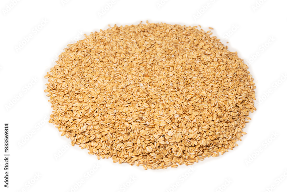 Oat-flakes isolated on a white background. Oat-flakes isolated on a white background.