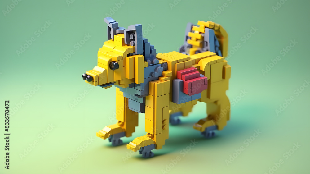 Wolf toy robot 3d Wolf toy robot 3d