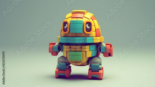 Turtle toy robot 3d