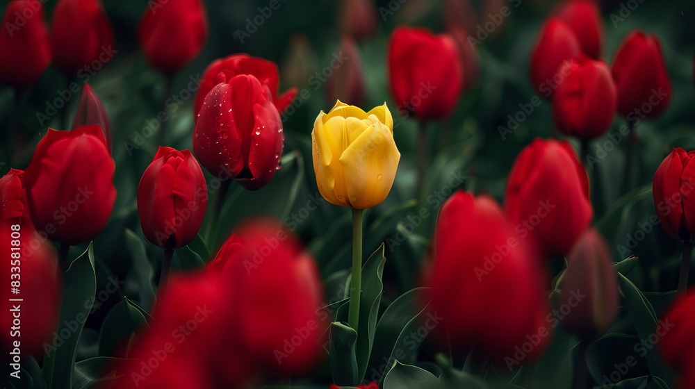 a garden full of tulips a garden full of tulips