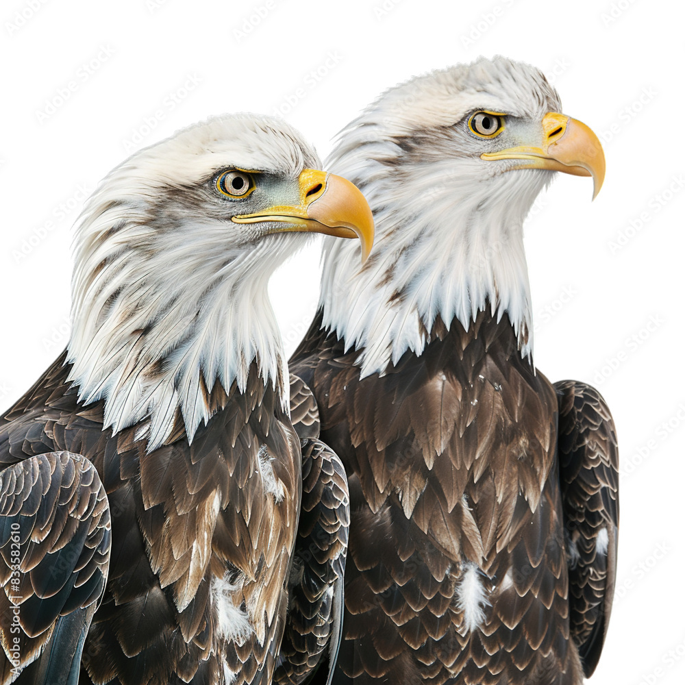 Obraz premium bald eagle isolated on white