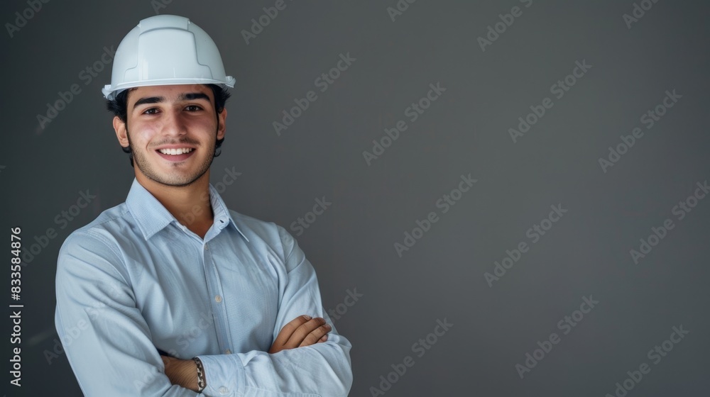 The confident young engineer The confident young engineer