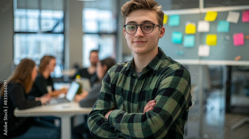 Obraz premium The confident young professional