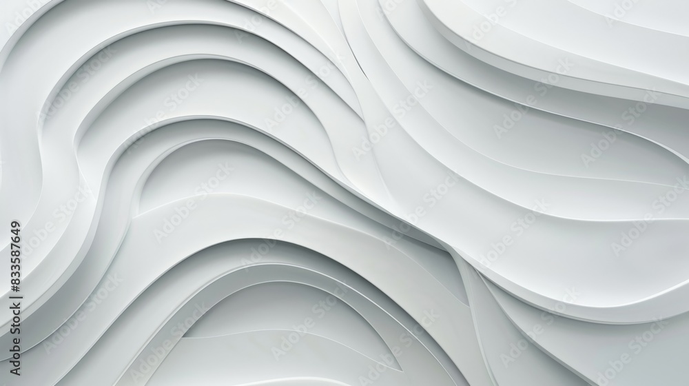 Abstract white wavy background Abstract white wavy background