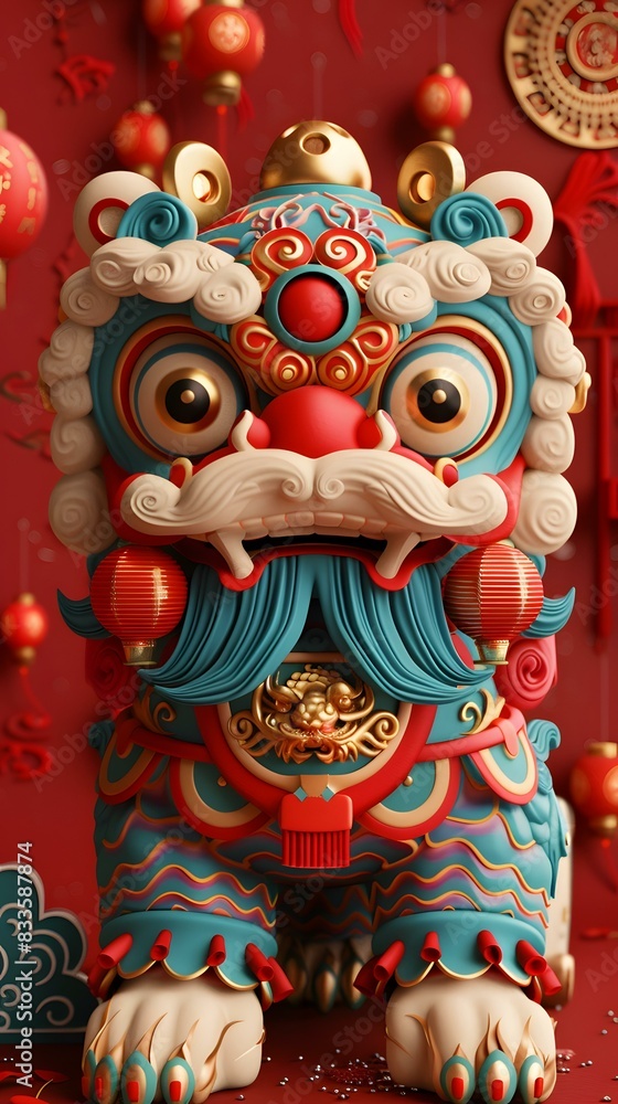 Fototapeta premium Lion Dance