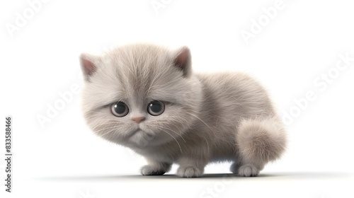 Adorable Chubby Kitten with...