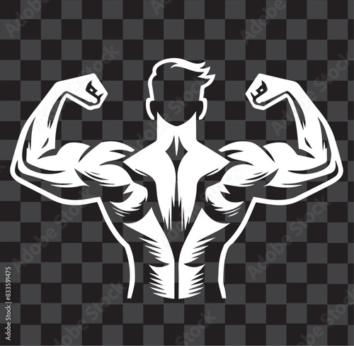 Double Biceps Vector EPS Illustrator