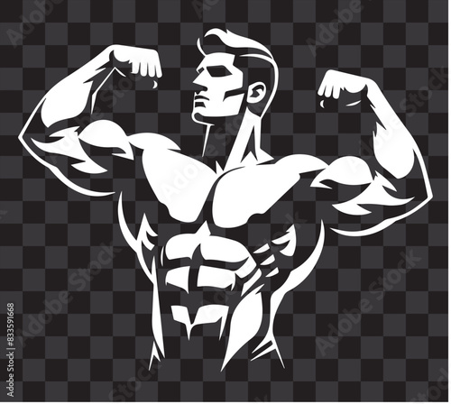 DOUBLE BICEPS Vector EPS Illustrator