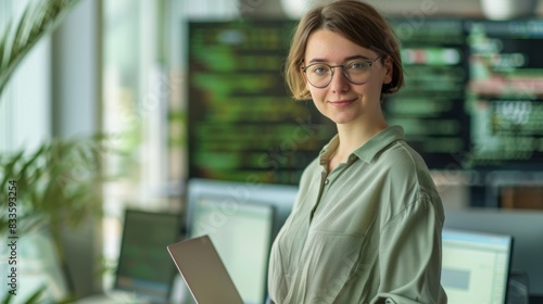 A female software engineer