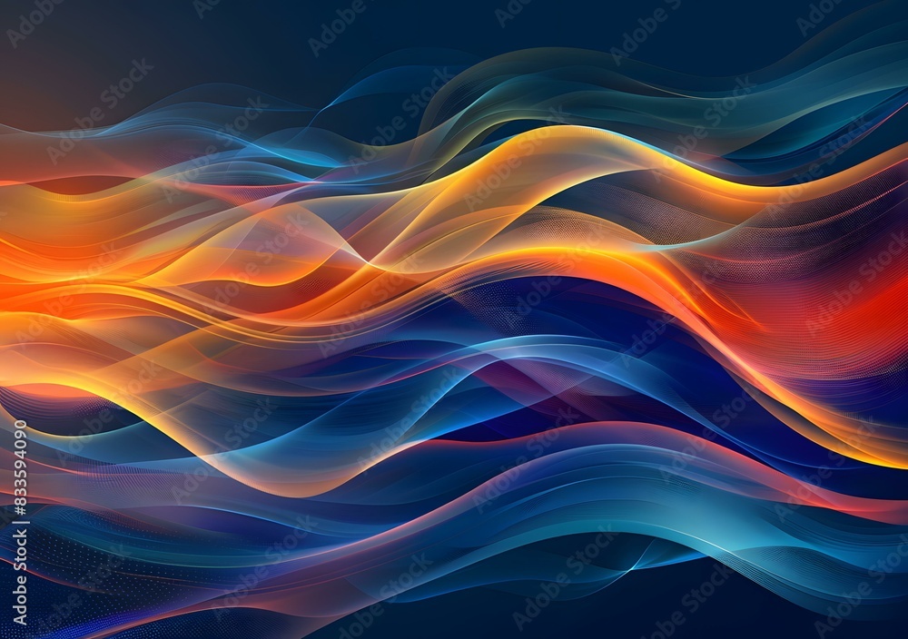 Wavy colorful abstract background Wavy colorful abstract background