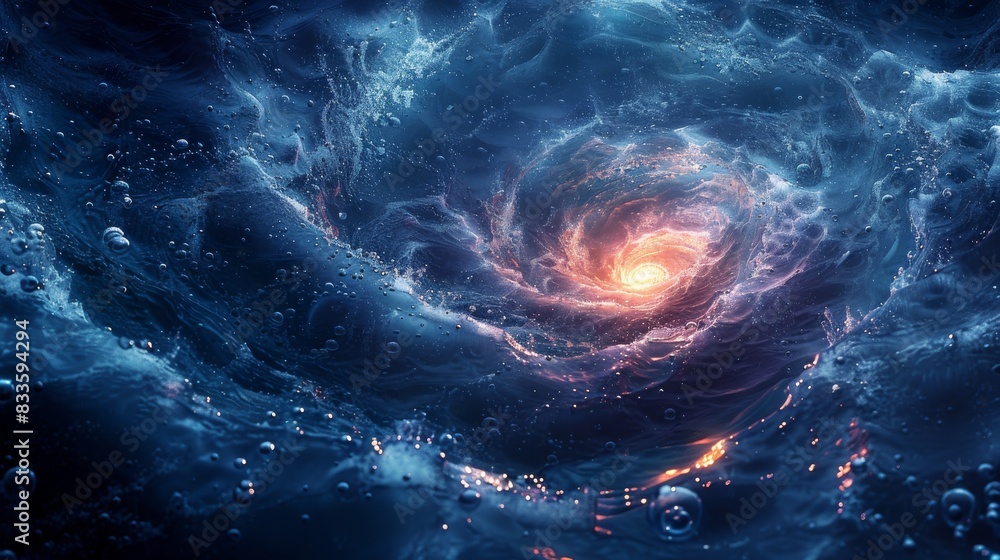 Deep seabed, spiral lines, quiet and mysterious atmosphere, Moving sea water, some floating bubbles, sink into the deep sea, empty and distant, clean composition, deep color, beautiful picture,Minimal Deep seabed, spiral lines, quiet and mysterious atmosphere, Moving sea water, some floating bubbles, sink into the deep sea, empty and distant, clean composition, deep color, beautiful picture,Minimal