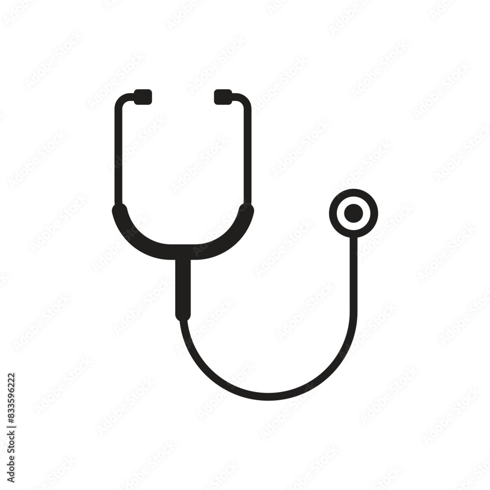 stethoscope icon vector isolated on white background stethoscope icon vector isolated on white background