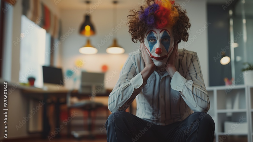 portrait of a clown portrait of a clown
