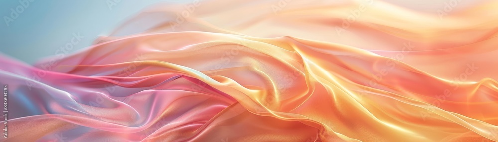 Obraz premium Abstract background of swirling pink, yellow, and orange colors.